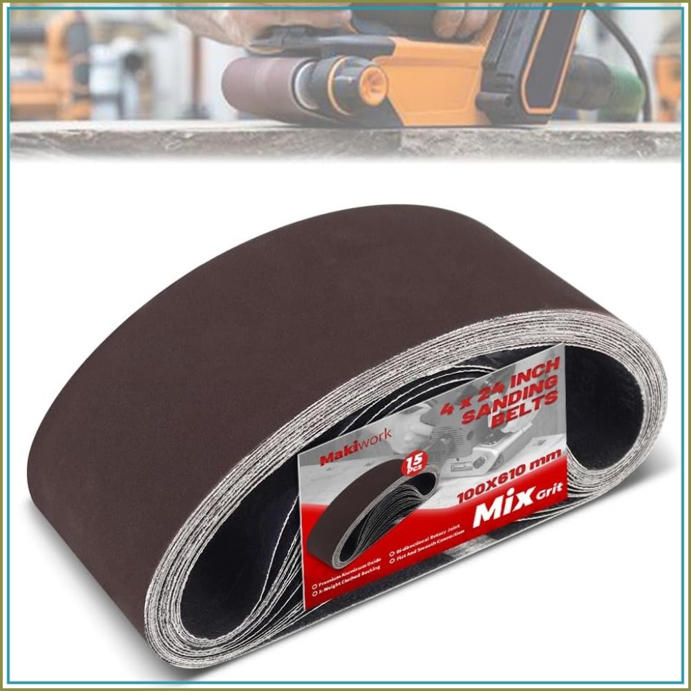 Woodworking Product - Шлифовальные ленты 4x24 дюйма, 15 штук
