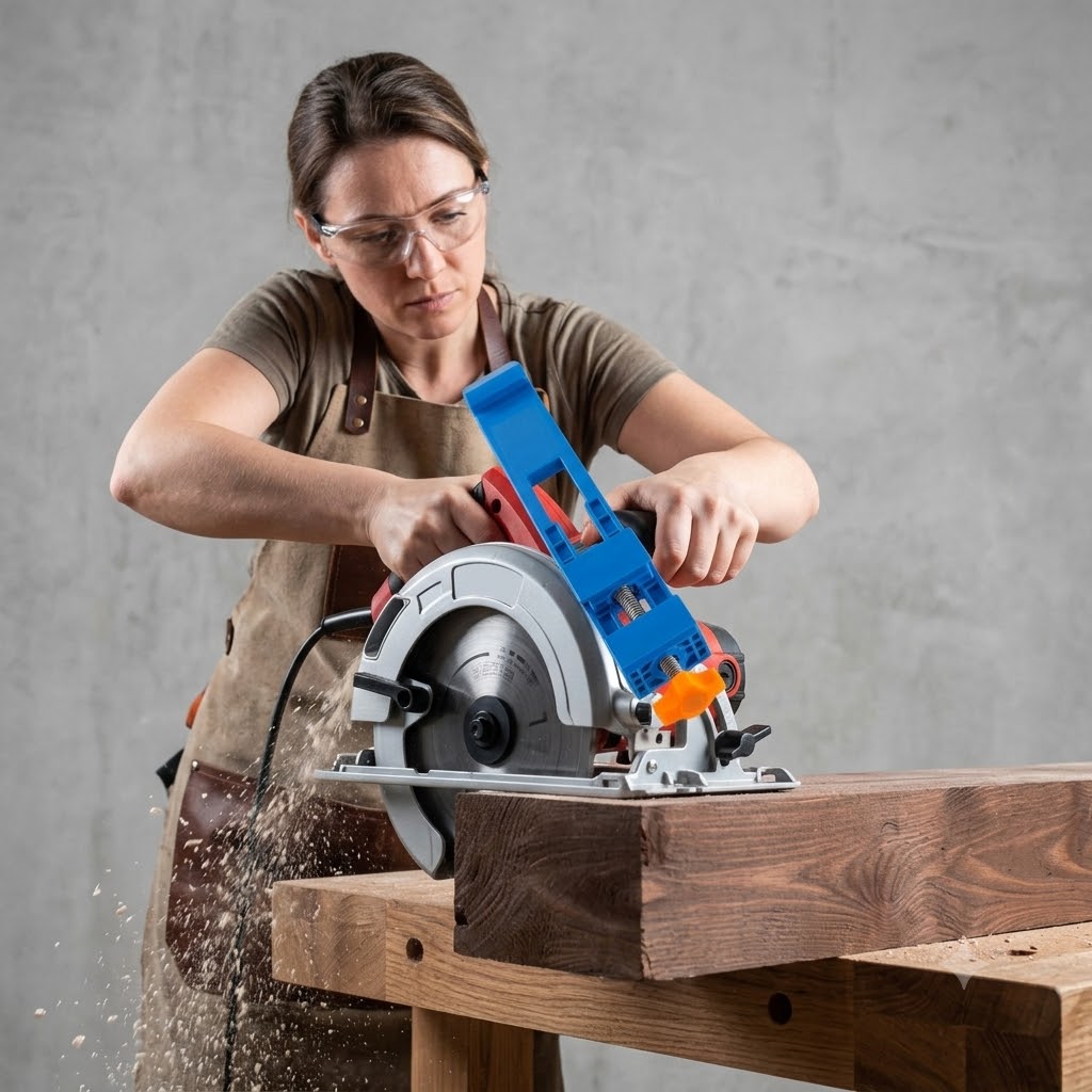Woodworking Basic Tools - Прочная электрическая циркулярная пила из АБС-пластика,