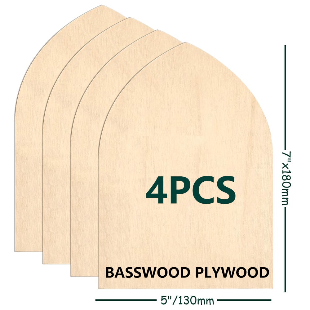 Woodworking Face Shield - Необработанные липовые доски-арки 5x7 для поделок