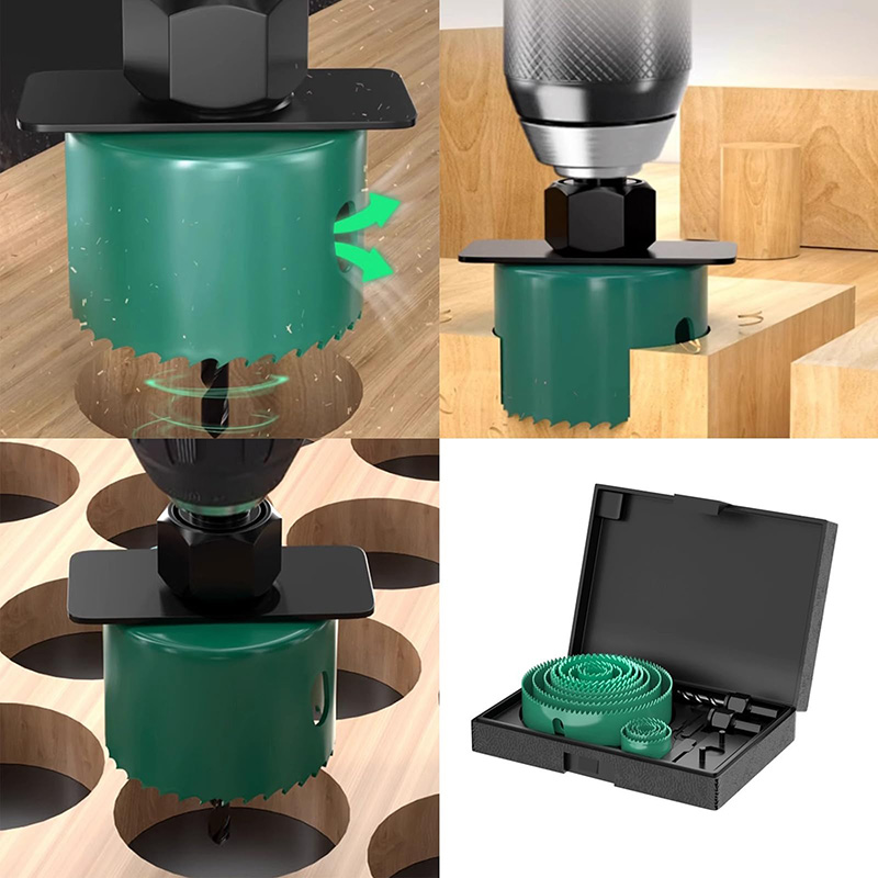 Набор корончатых сверл 19/8/5  – обзор и цена Woodworking Product